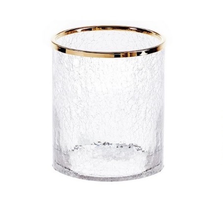 CRACK CR AB prügiurn, lm-185xh-230mm- krakleeklaas/ kroom või kuldse (24 karat) metallist äärega. Hind alates 558,55 € (km-ga)
